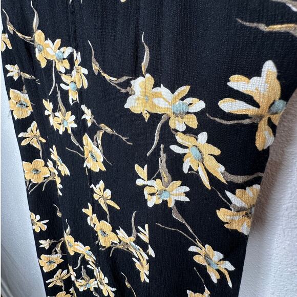 NWT Alyn Paige Black Multi Color Floral Sleeveless V-Neck Button Maxi Dress 8 - Picture 10 of 14